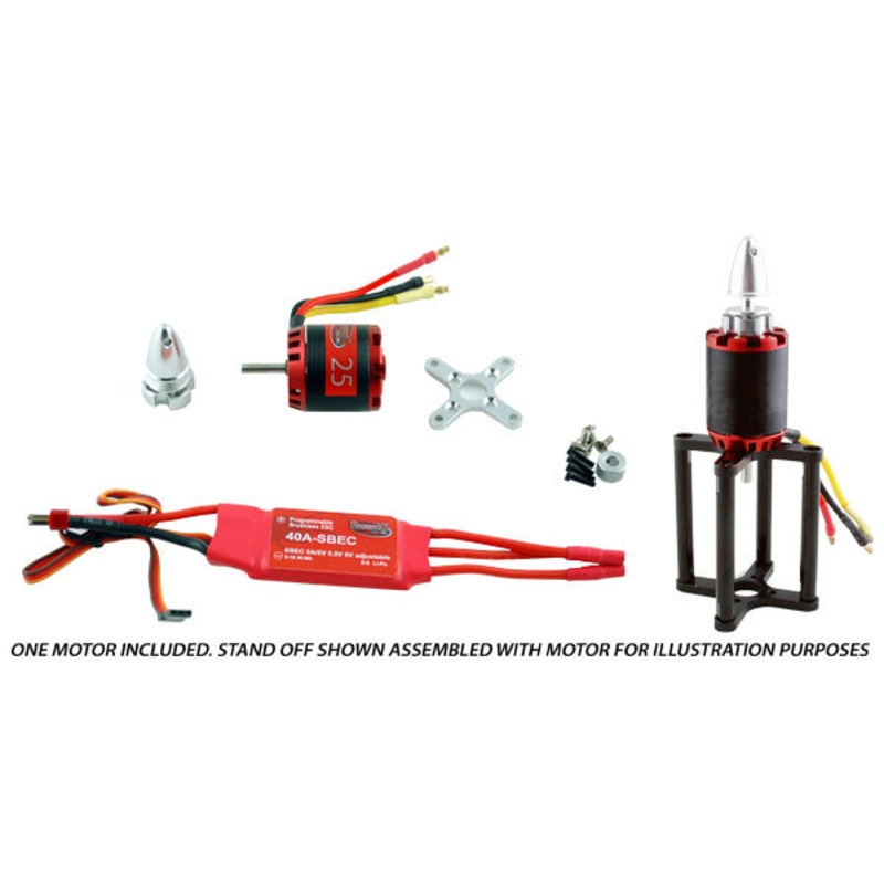 Redback 25 B/Less Motor Pkg. Inc. 40A Esc