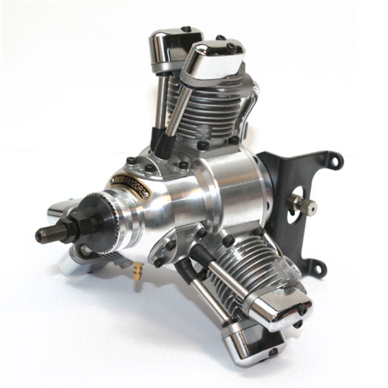 Saito FA-120R3 3Cyl. Radial 4-Cycle Glow Eng.