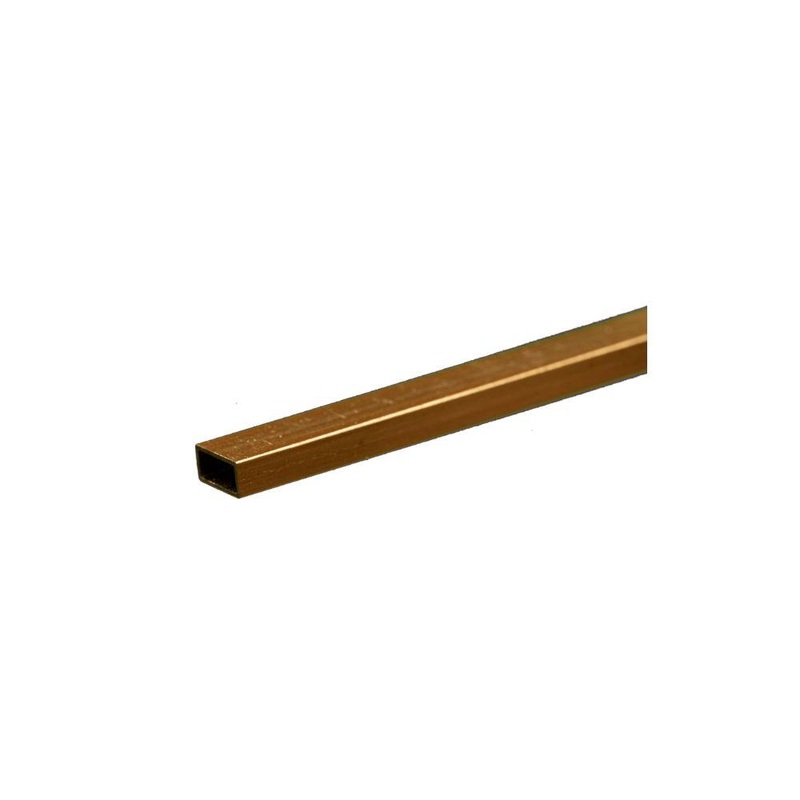 KS Metals Rectangle Brass Tube 1/8×1/4×12