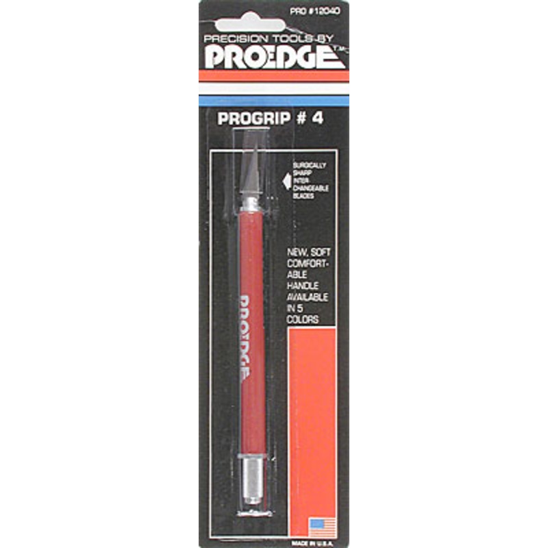 Proedge #4 Red Progrip Knife W-Cap