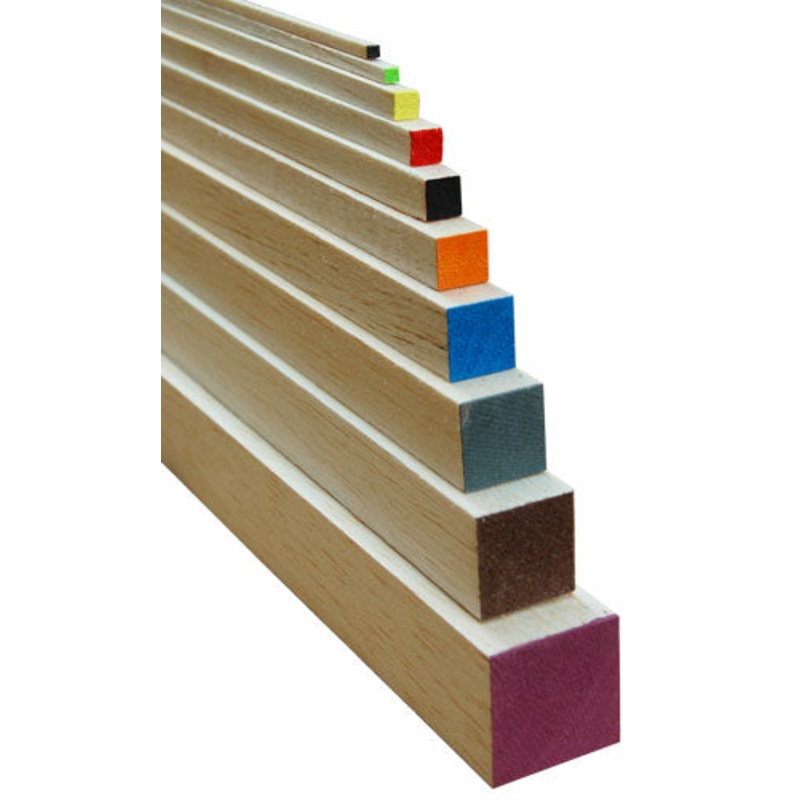 Balsawood Square Balsa 915X8Mm Pink Mauve