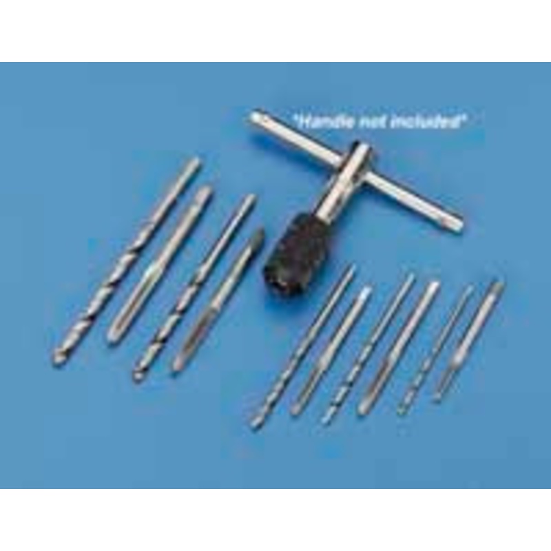 Dubro Tap & Drill St.10Pc.10-32 6-32 4-40 2-56