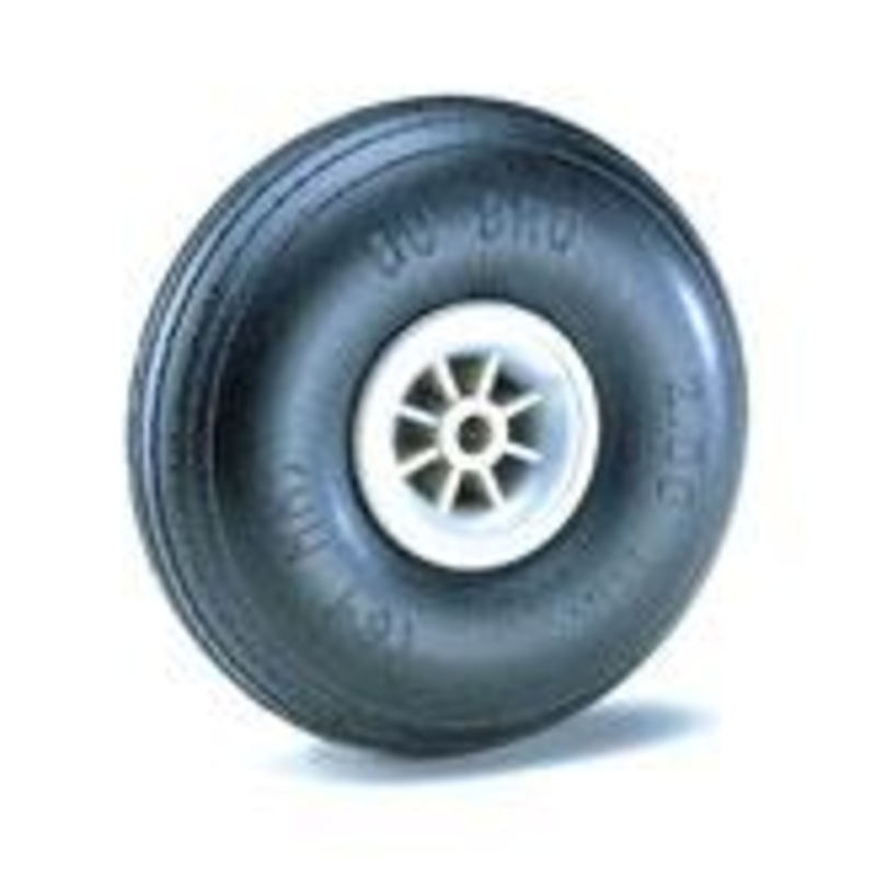 Dubro Wheel Treaded 3.25 Inch Pk2 LightWeight