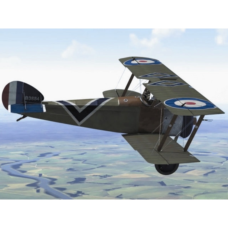 Balsa Usa 1/4 Sopwith F-1 Camel 2133mm WS, 7+Kg 120/150 4C, 4Ch 5servo