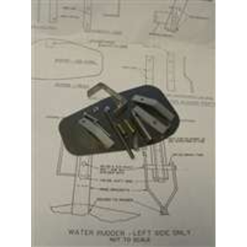 Balsa Usa Water Rudder Kit 1/3 Scale Edo Floats *