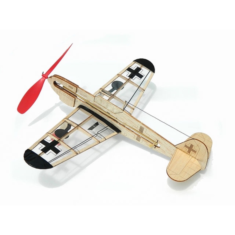 Guillows German Fighter, Rubber PoweredLaser Cut Model Kit, 279mm WS