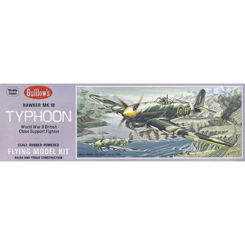 Guillows Hawker Typhoon Easy Build BalsaModel Kit, 457mm WS