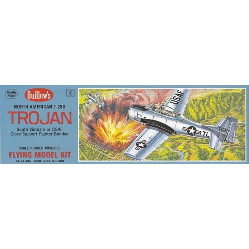 Guillows N.A. T-28 Trojan Easy Build Balsa Model Kit