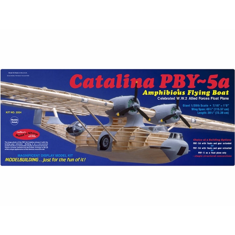 Guillows PBY-5a Catalina 1:28 Scale Balsa Model Kit, 1155mm WS