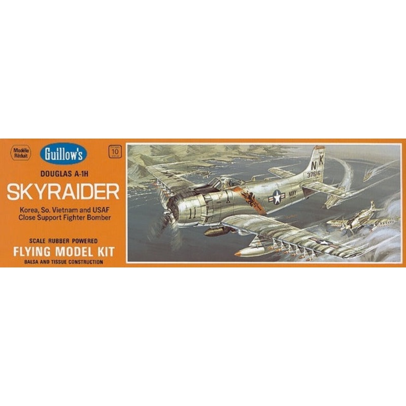 Guillows Skyraider A1H Easy Build ScaleBalsa Model Kit, 431mm WS