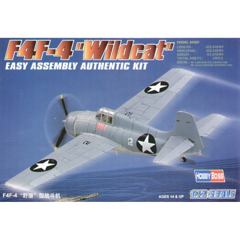 Hobbyboss 1:72 F4F-4 Wildcat