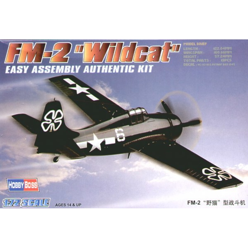 Hobbyboss 1:72 Fm-2 Wildcat