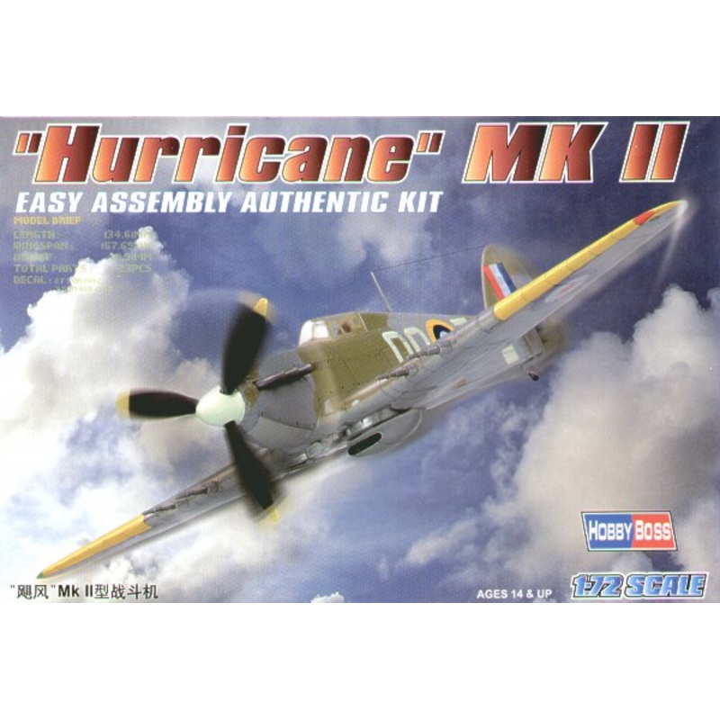 Hobbyboss 1:72 Hurricane Mk Ii