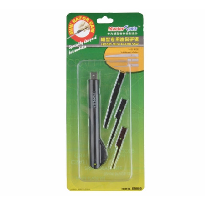 Master Tools Mini Razor Saw W/3 Different Blades