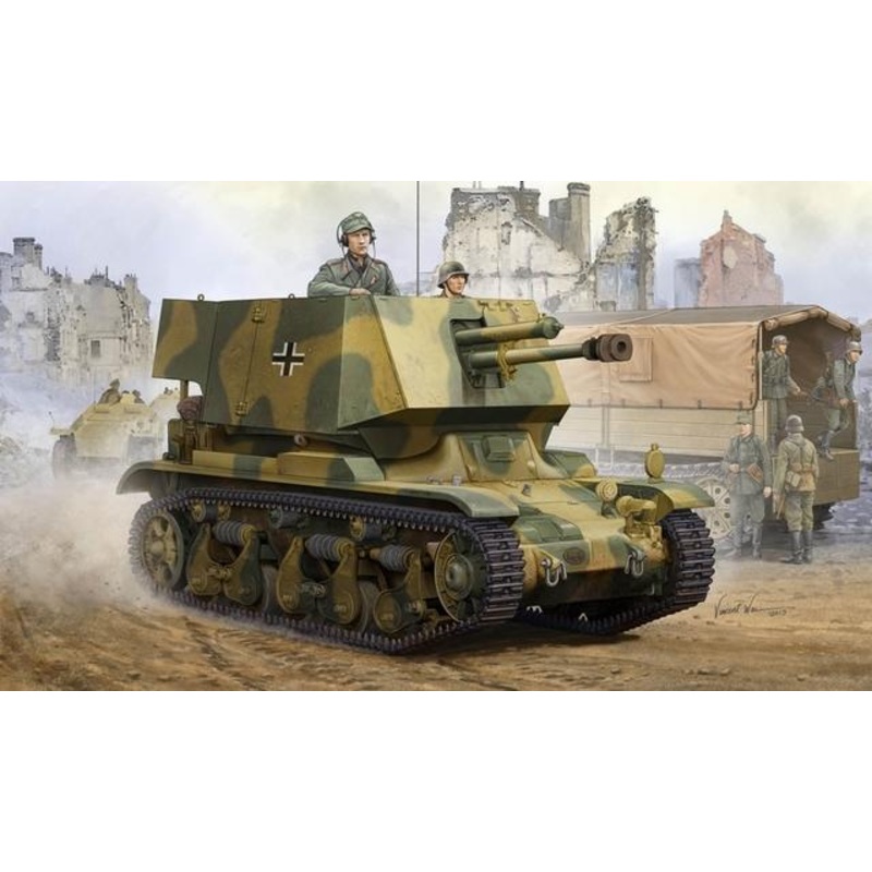Hobbyboss 1:35 4.7 Cm Pak(T) Sfl. auf Fgst.Pz.Kpfw.35R 731 (f)