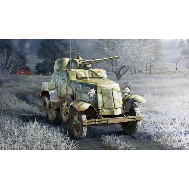 Hobbyboss 1:35 Soviet Ba-10 6 Wheel Armoured Car