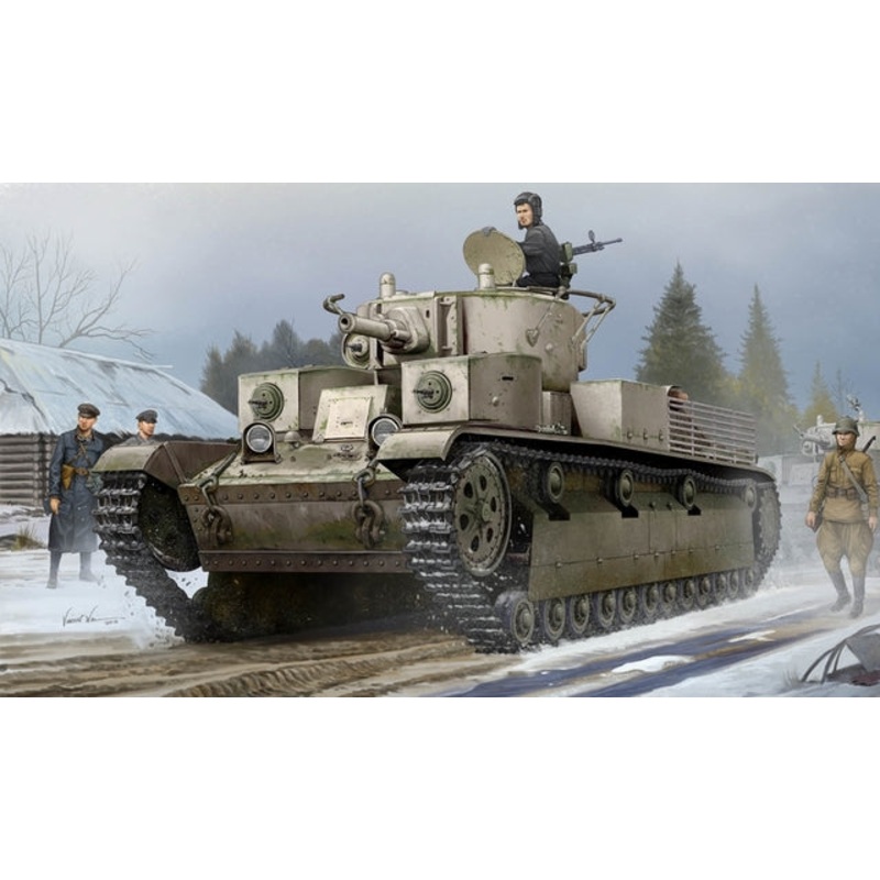 Hobbyboss 1:35 Soviet T-28 Medium Tank Riveted