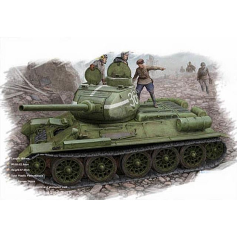 Hobbyboss 1:48 Russian T-34/85 FlattenedTurret Tank