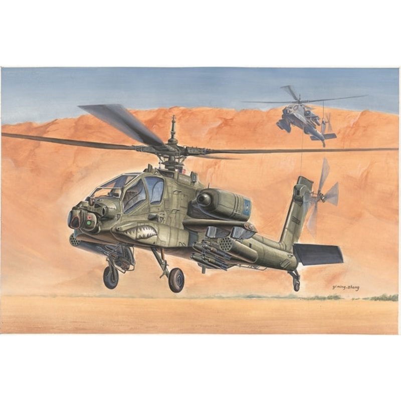 Hobbyboss 1:72 Ah-64A Apache Attack Helicopter