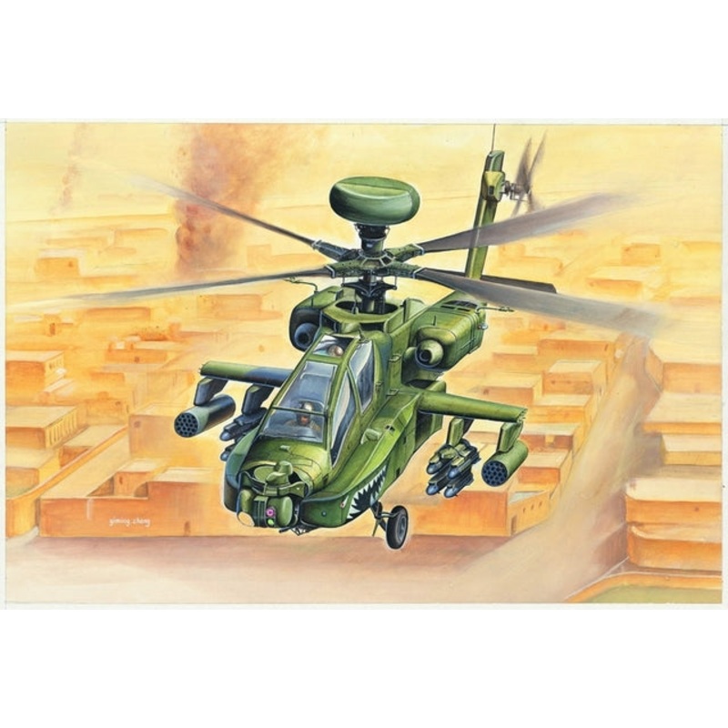 Hobbyboss 1:72 Ah-64D Long Bow Apache Helicopter