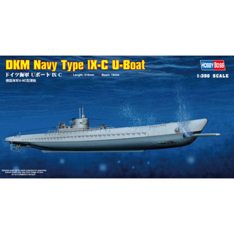 Hobbyboss 1:350 Dkm Navy Type IX-C U Boat