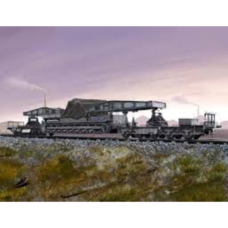 Hobbyboss 1:72 German Rail Transport forKarl Geraet Gun