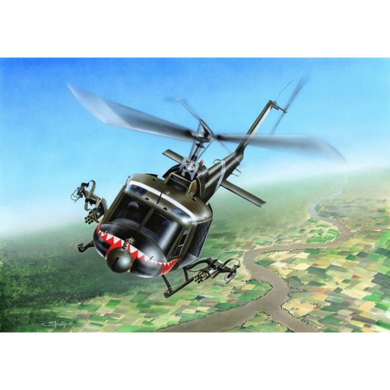 Hobbyboss 1:72 Uh-1C Huey Helicopter