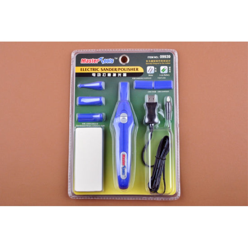 Master Tools Electric Sander/Polisher, Rechargeable, UBS lead 6 heads