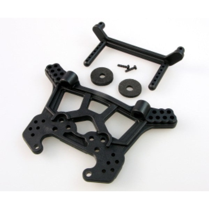 HBX Fr./Rr. Shock Tower+Body Post+Pad+Screw