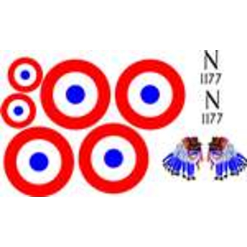 Balsa Usa Decal Set 1/4 Scale Nieuport