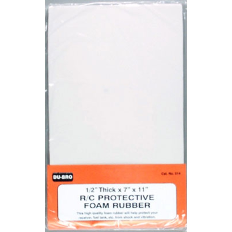 Dubro R/C Protective Foam Rubber 1/2X7X11*