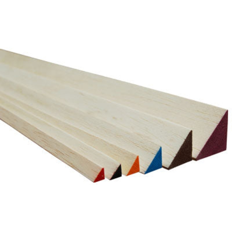 Balsawood Triangle Balsa 8X8X915Mm Pink