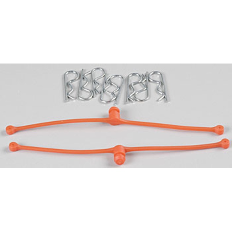 Dubro Body Klip Retainers 2Pcs Orange