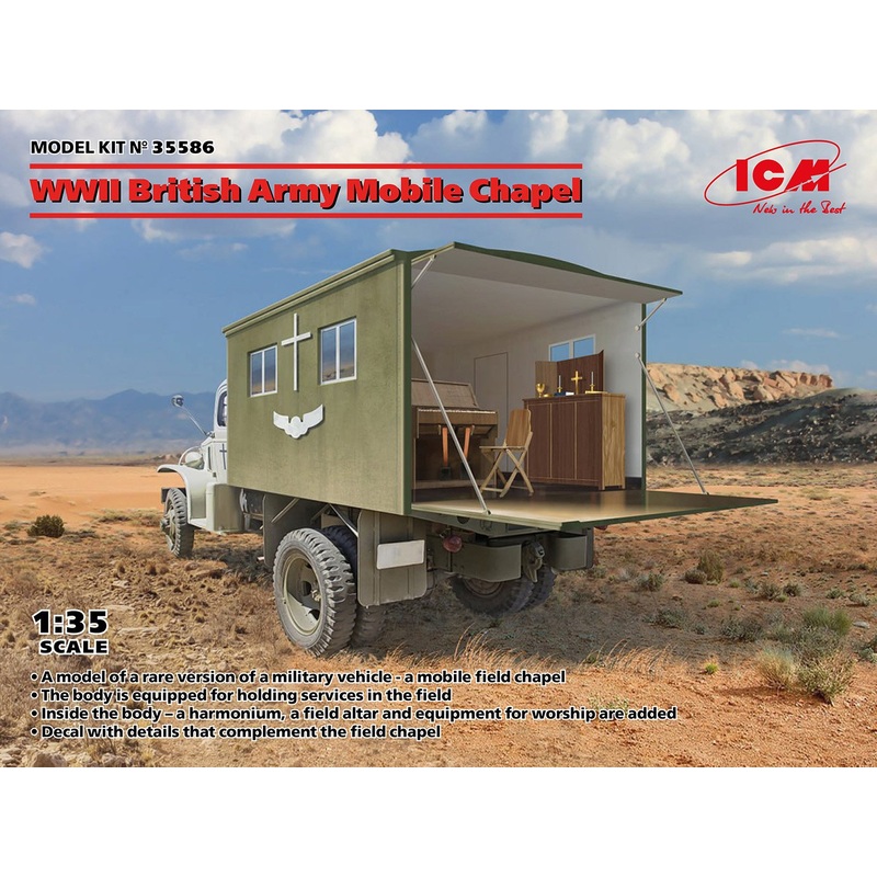 ICM 1:35 WWII British Army Mobile Chapel