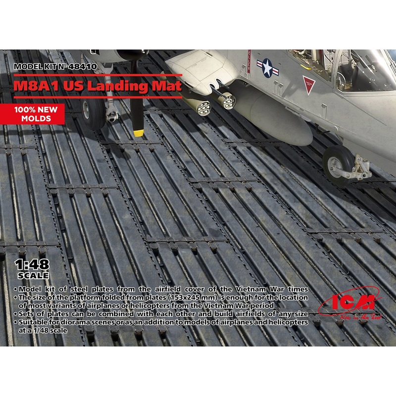 ICM 1:48 M8A1 US Landing Mat 153x245mm