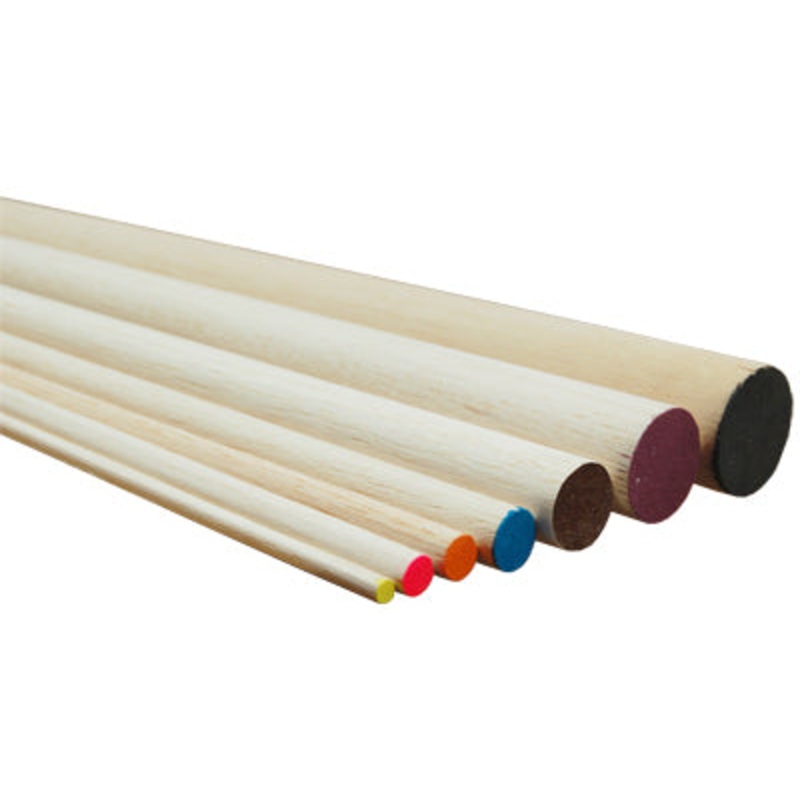 Balsawood Dowel Balsa 6.5X900Mm Red
