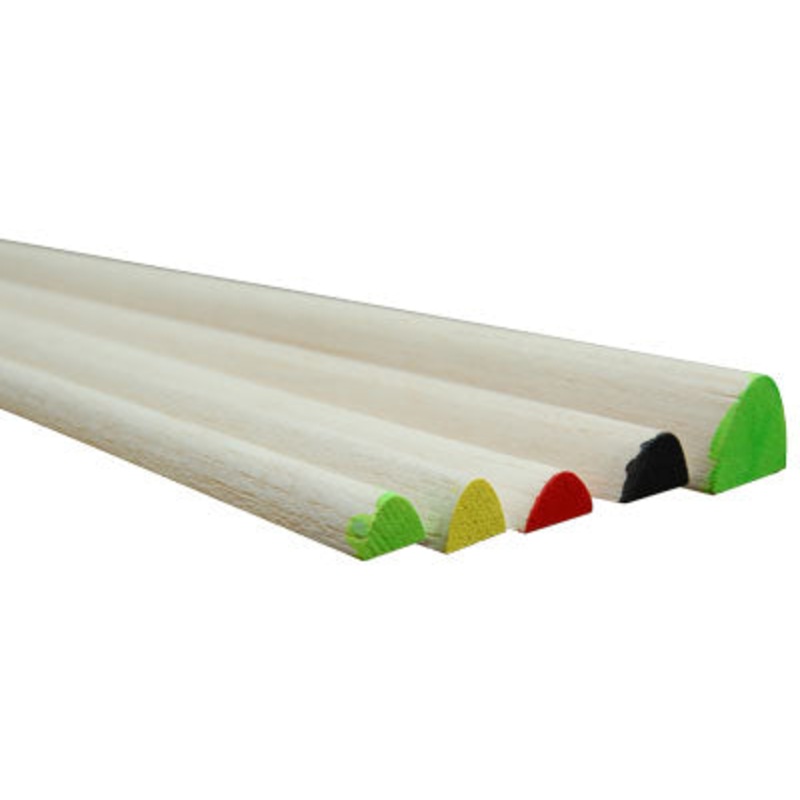 Balsawood Leading Edge 25X12X1220Mm Black