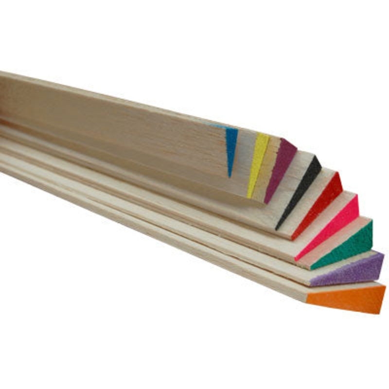 Balsawood Trailing Edge 915X9.5X32Mm Red