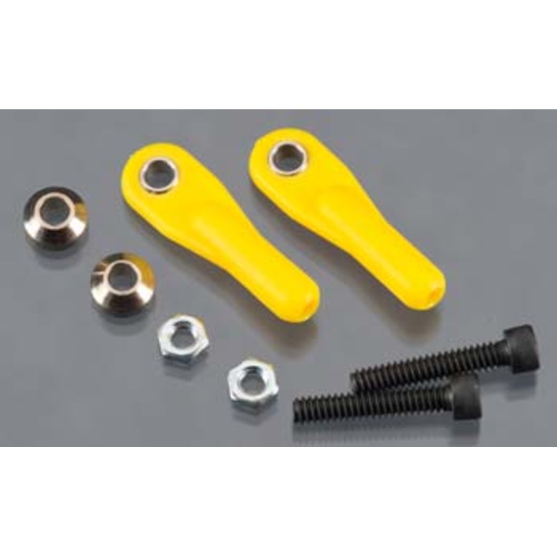 Dubro 4-40 Swivel Ball Links W/Hware Yellow*