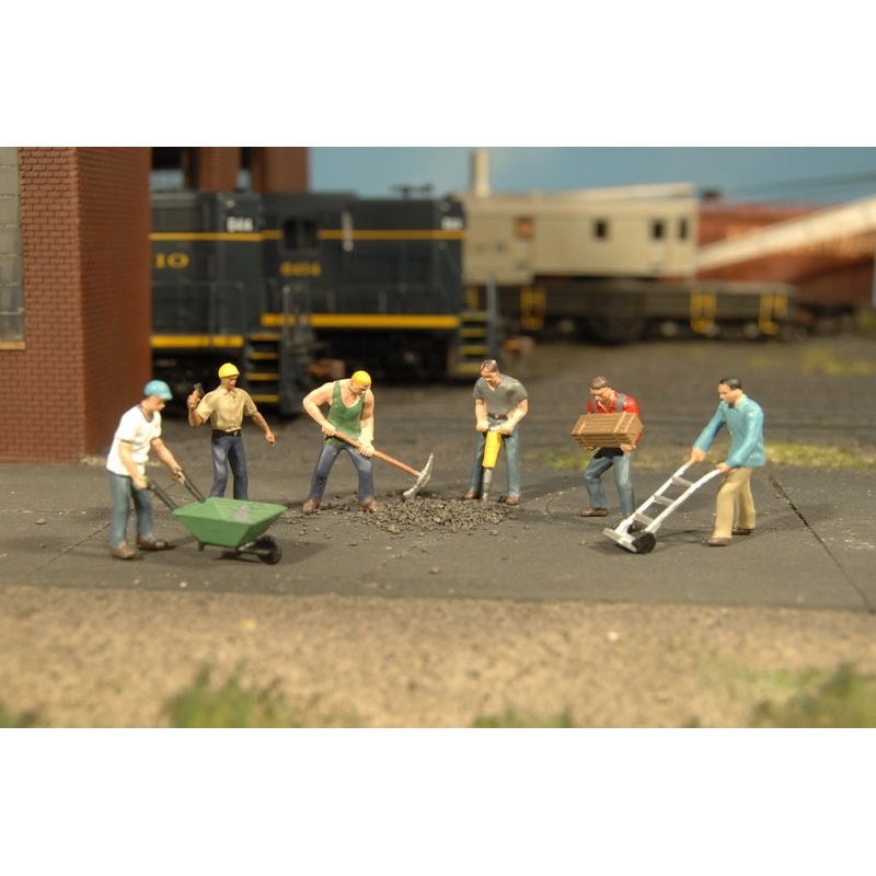Bachmann Construction Workers, 6 FiguresO Scale