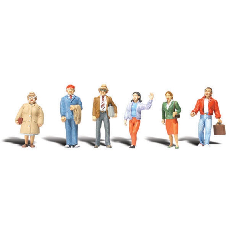 Woodland Scenics General Public, 6 Figures, HO Scale