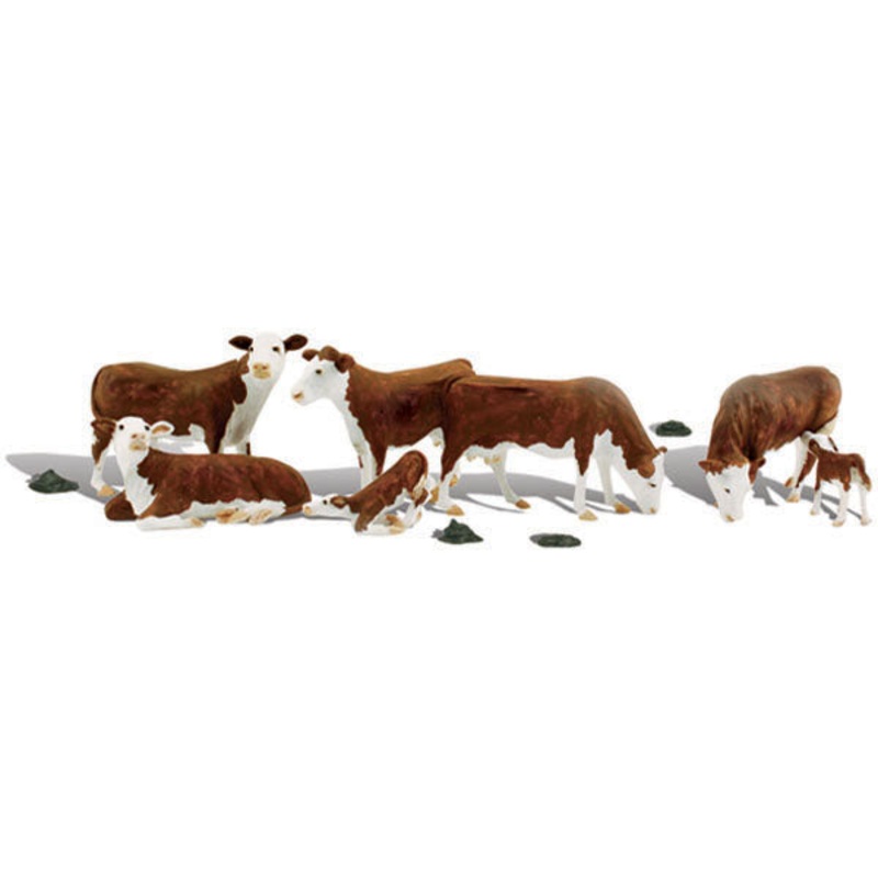 Woodland Scenics O Hereford Cows