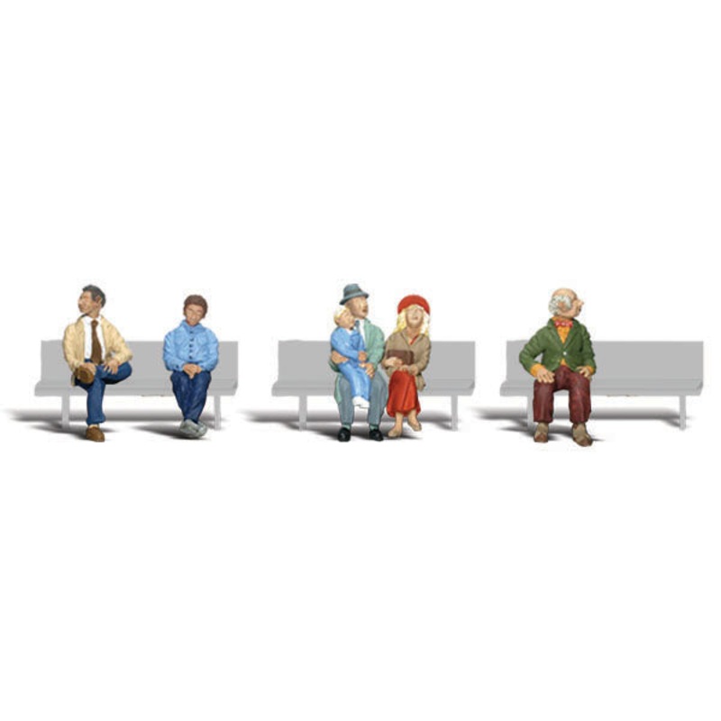 Woodland Scenics Passengers, 6 Figures,Ho Scale