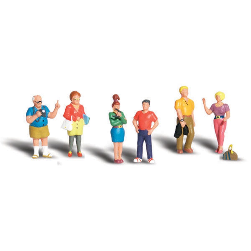 Woodland Scenics Tourists, 6 Figures, HOScale