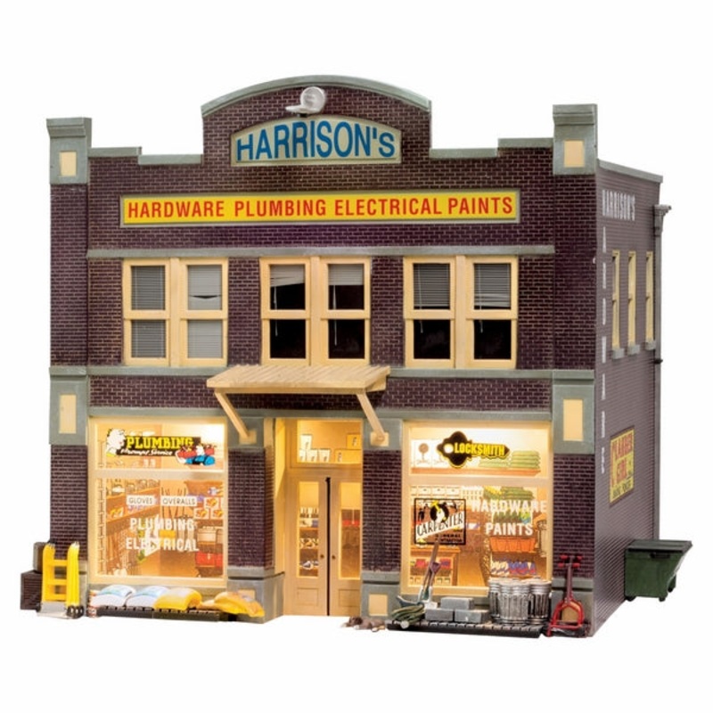 Woodland Scenics O Harrison’s Hardware (Lit)