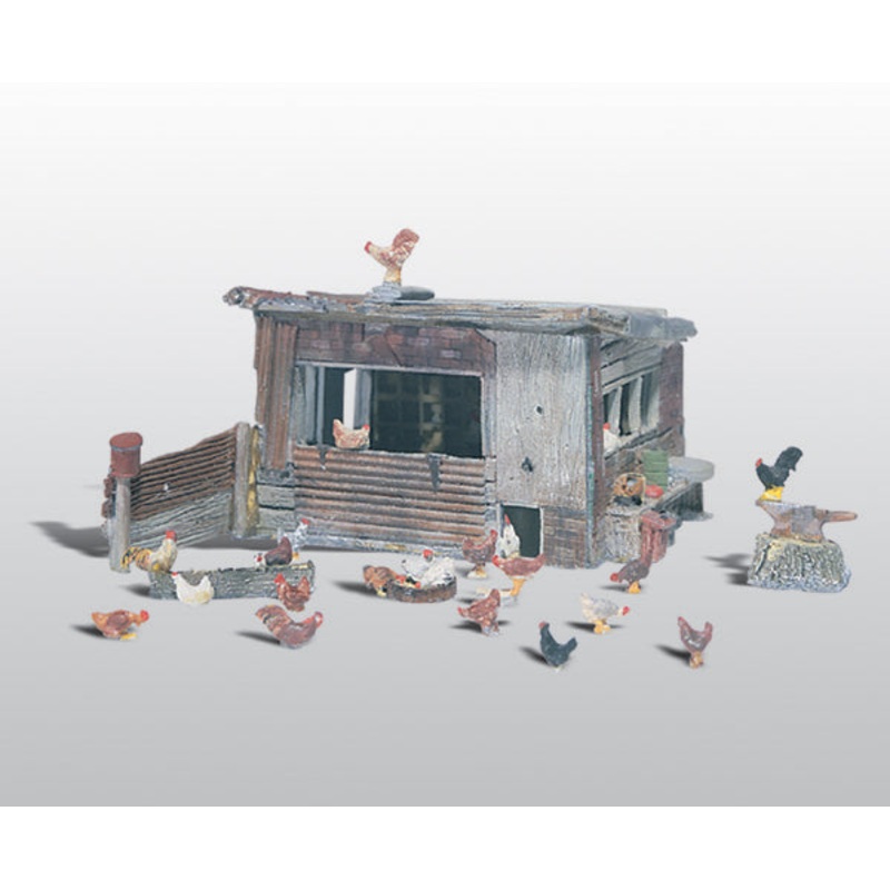 Woodland Scenics Chicken Coop Sc Details*