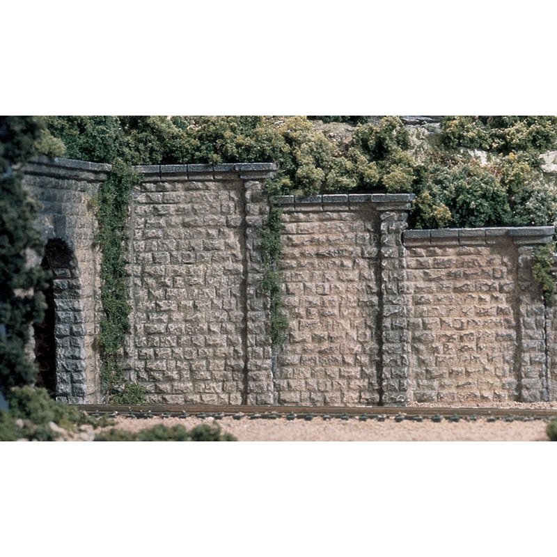 Woodland Scenics Ho Retain Wall Cut Stone 3Ea