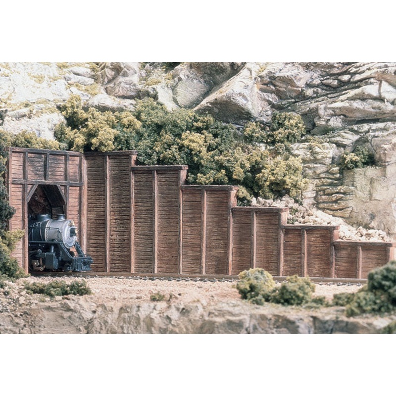 Woodland Scenics N Retain Wall Timber 6Ea *
