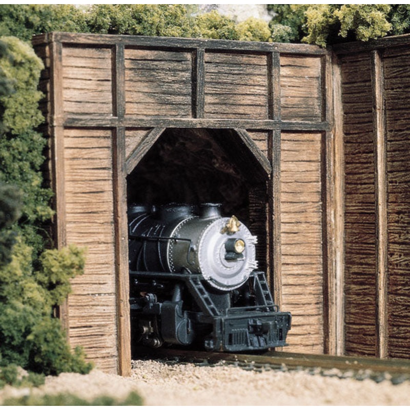 Woodland Scenics N Tunnel Port Timber Sgl 2Ea