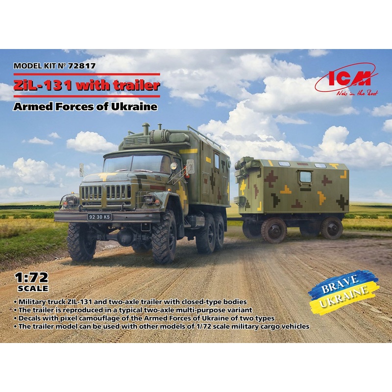 ICM 1:72 ZiL-131 with Trailer